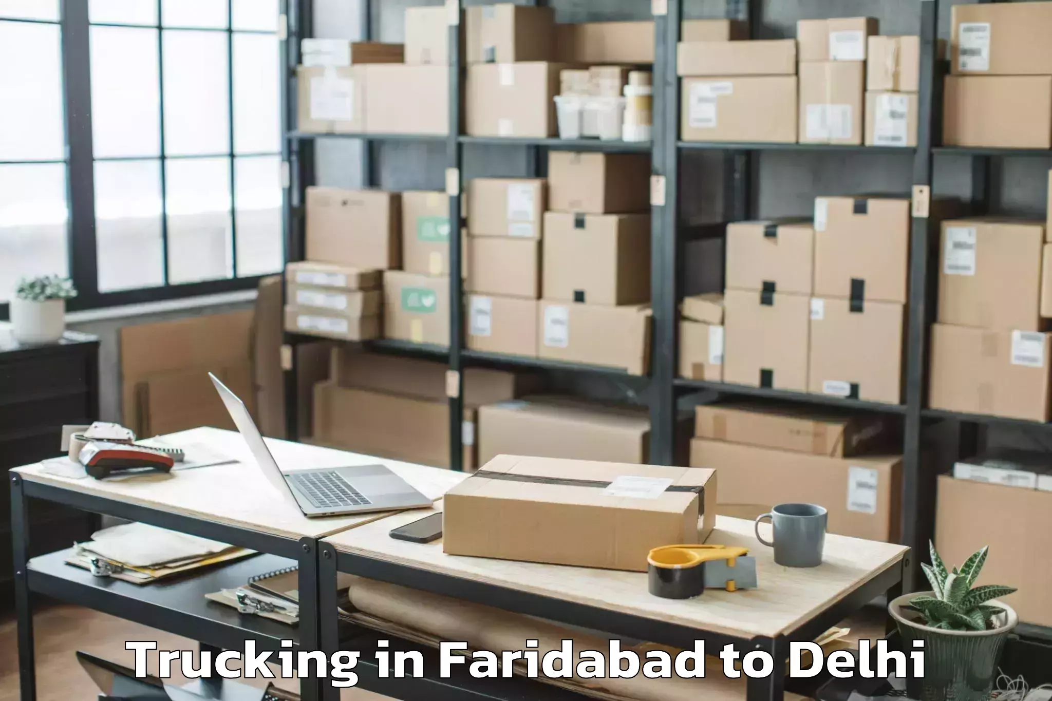 Top Faridabad to Burari Trucking Available